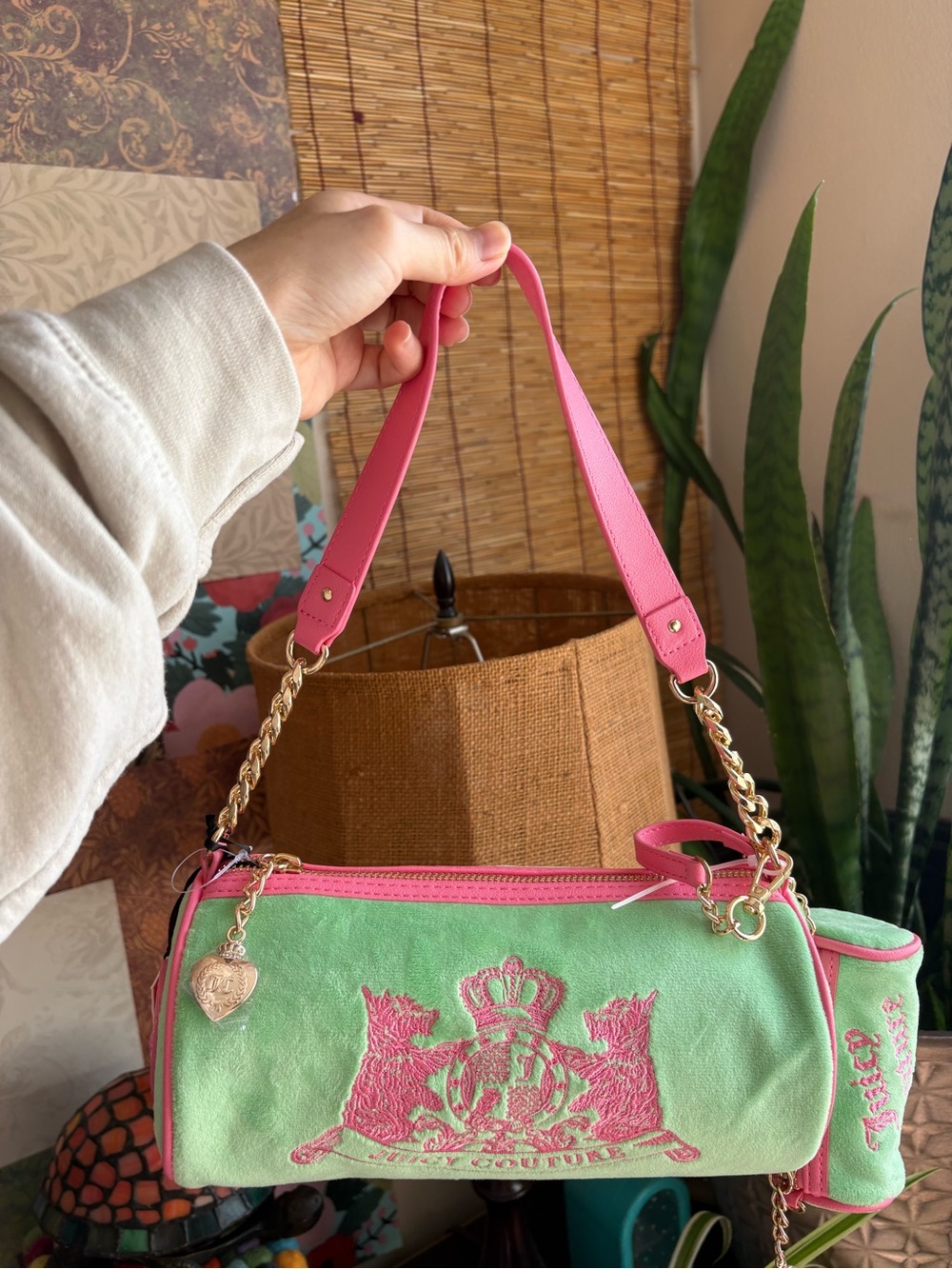 Juicy couture, choose Scotty dogs barrel satchel